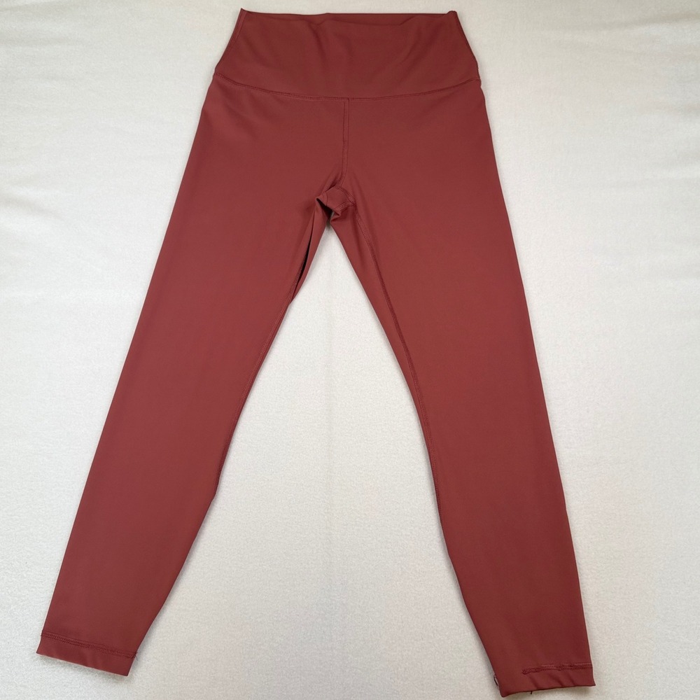 90 Degree by Reflex High Waist Yoga Leggings Clay Red Terracotta Medium